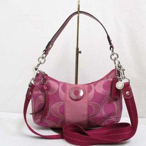Coach Signature  Hobo  Handbag